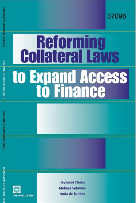 reforming collateral laws to expand access to finance Kindle Editon